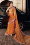 Qalamkar Embroidered Net Sari SH-02