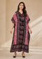 Women’s Elephant Print Kaftan Dress – Plus Size V-Neck Batwing Kimono Beach Cover-Up