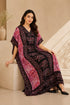 Women’s Elephant Print Kaftan Dress – Plus Size V-Neck Batwing Kimono Beach Cover-Up