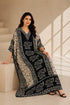 Women’s Pink Elephant Brown Kaftan Dress – Long Free-Size Batwing Maxi Cover-Up with Adjustable Strap