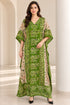 Women’s Plus Size V-Neck Kaftan Dress – Long Maxi Beach Cover-Up with Batwing Sleeves