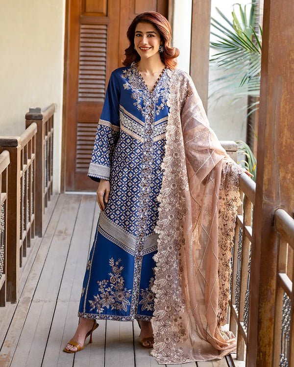 Mushq Chikan Embroidered Lawn Suit Zenith
