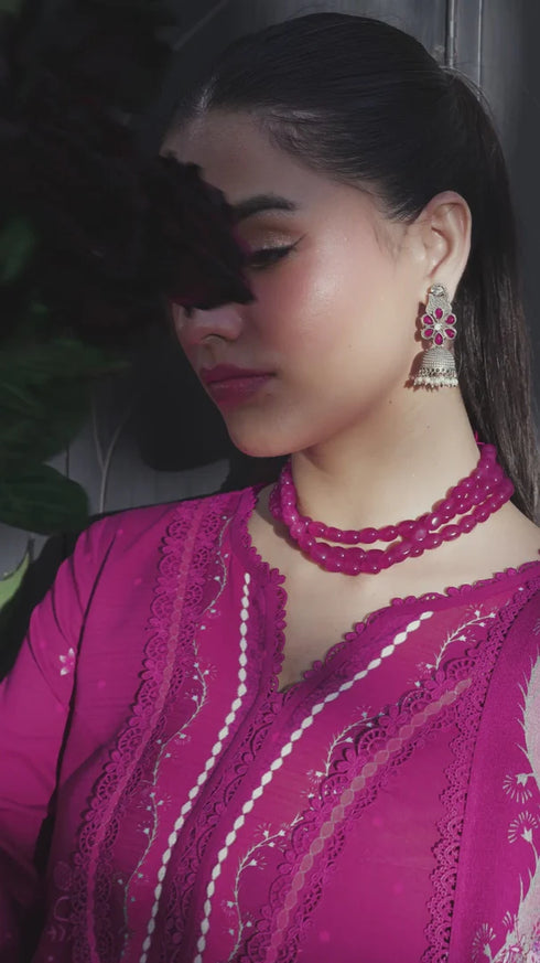 Qalmkar Jacquard Digital Printed Suit QW-01 (B) JORIS