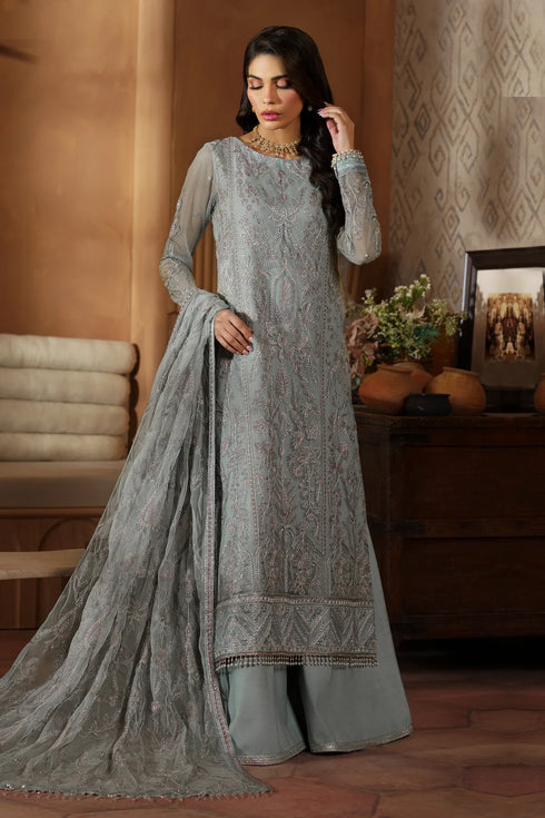 Zarif Embroidered Net 3 Piece Suit ZFN 02