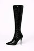 Black Patent Thigh High Stiletto Boots – 12051