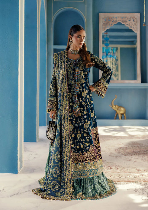 Aik Aitler Embroidered Velvet  Suit UDAIPUR - LOOK08