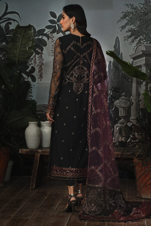 Zarif Embroidered Net 3 Piece Suit ZLR 04