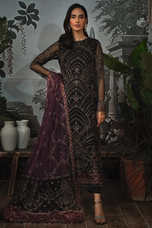 Zarif Embroidered Net 3 Piece Suit ZLR 04