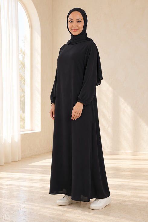 Women’s Plain Abaya – Lightweight Modest Long Dress