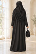 Prien Women’s Muslim Prayer Dress Set with Hijab and Carry Bag