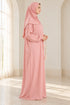 Women’s Muslim Prayer Dress Set with Hijab and Prayer Beads