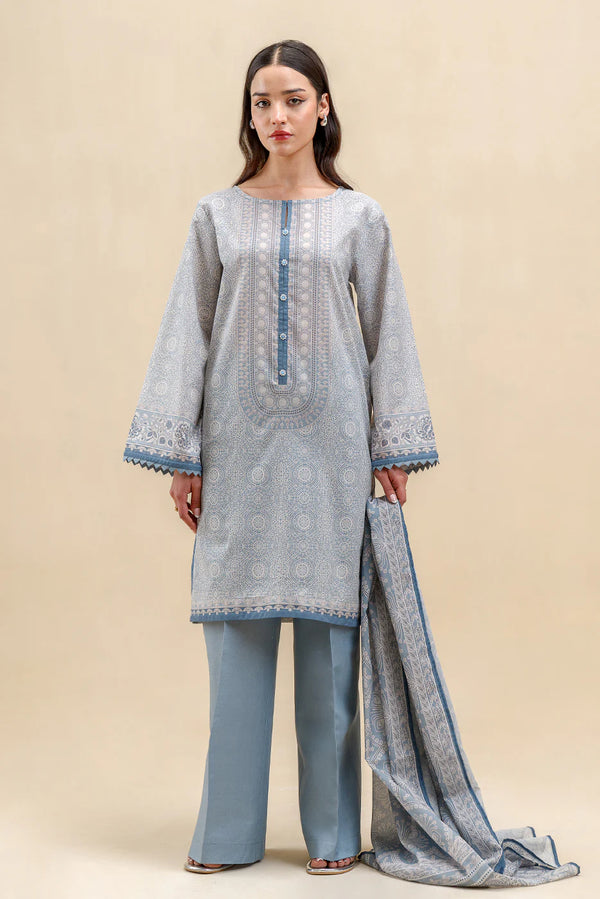 Beechtree Printed Blended Lawn Suit SERENE ORNATE