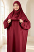 Women’s Muslim Prayer Dress Set with Hijab and Prayer Beads
