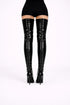 Women's Black Thigh High Back Lace Up Stiletto Boots Over The Knee 12748