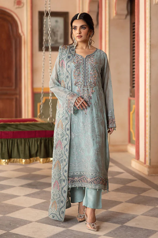 Ramsha Embroidered Chiffon Suit T-302