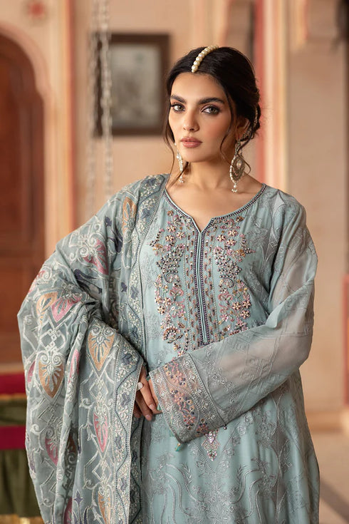 Ramsha Embroidered Chiffon Suit T-302