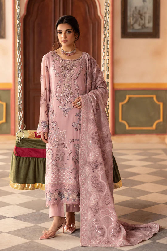 Ramsha Embroidered Chiffon Suit T-303
