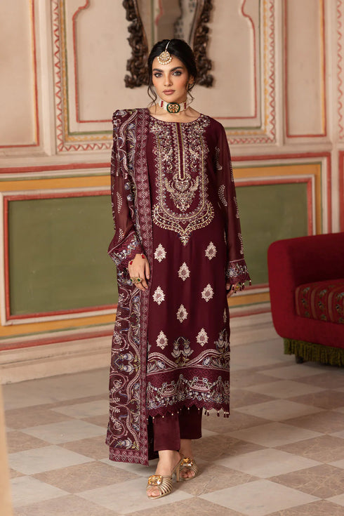 Ramsha Embroidered Chiffon Suit T-301