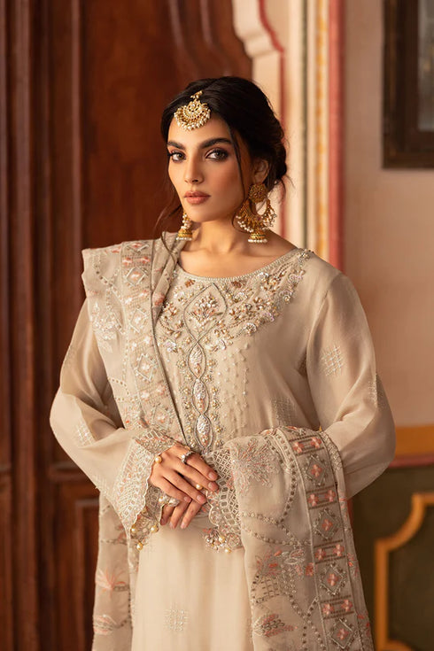 Ramsha Embroidered Chiffon Suit T-305