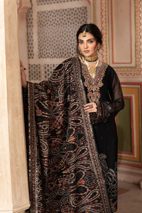 Ramsha Embroidered Chiffon Suit T-304