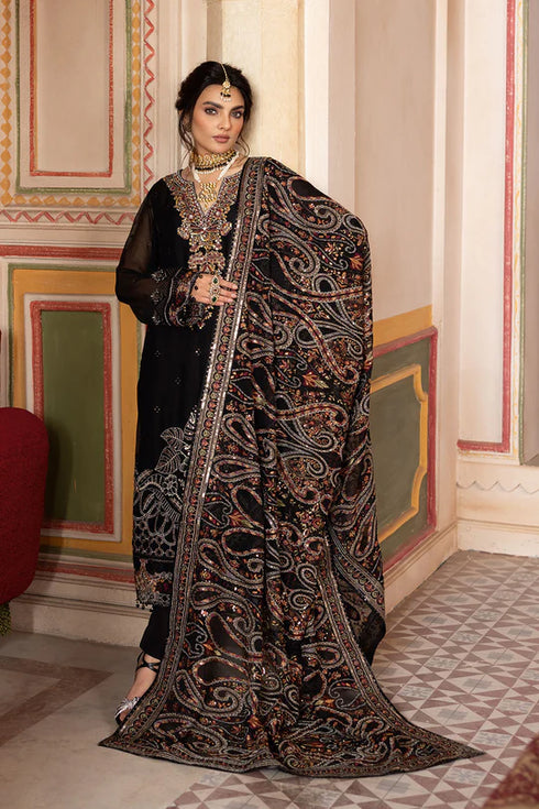 Ramsha Embroidered Chiffon Suit T-304