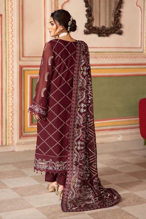 Ramsha Embroidered Chiffon Suit T-301
