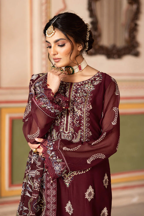 Ramsha Embroidered Chiffon Suit T-301