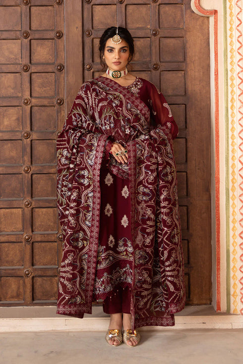 Ramsha Embroidered Chiffon Suit T-301