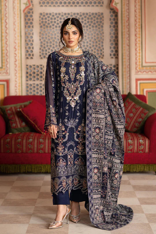 Ramsha Embroidered Chiffon Suit T-306