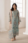 Ramsha Embroidered Organza Suit P-203