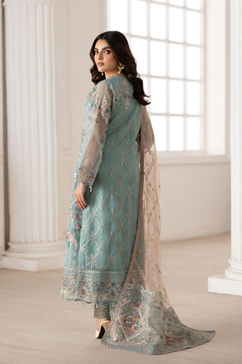 Ramsha Embroidered Organza Suit P-203
