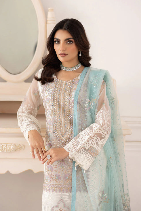 Ramsha Embroidered Organza Suit P-207
