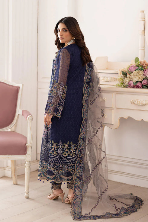 Ramsha Embroidered Organza Suit P-202