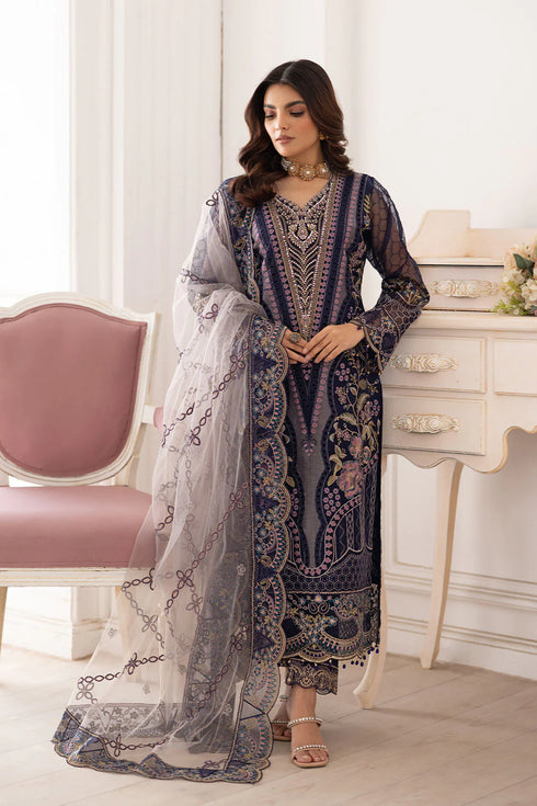 Ramsha Embroidered Organza Suit P-202