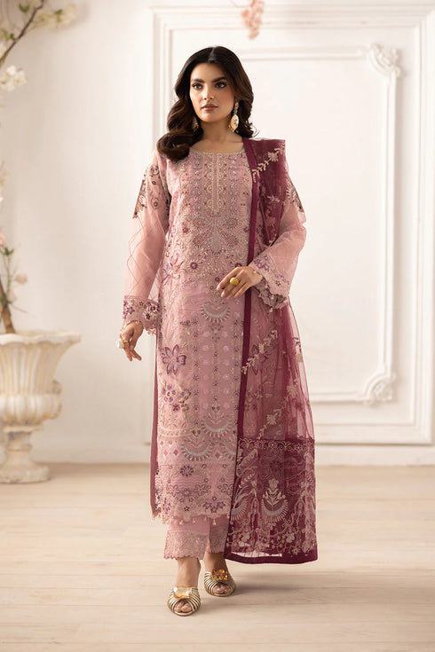 Ramsha Embroidered Organza Suit P-201