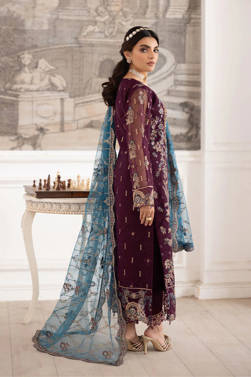 Ramsha Embroidered Organza Suit P-210