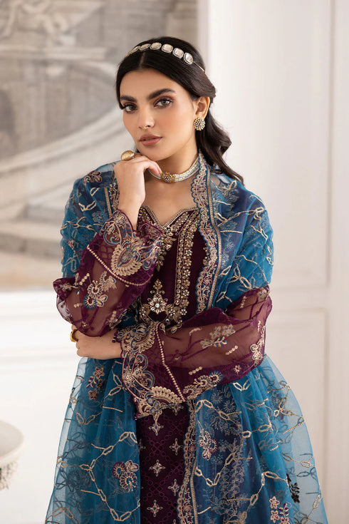 Ramsha Embroidered Organza Suit P-210