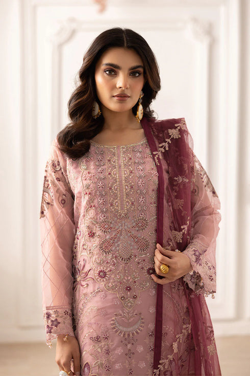 Ramsha Embroidered Organza Suit P-201