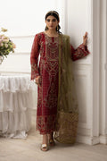 Ramsha Embroidered Organza Suit P-204