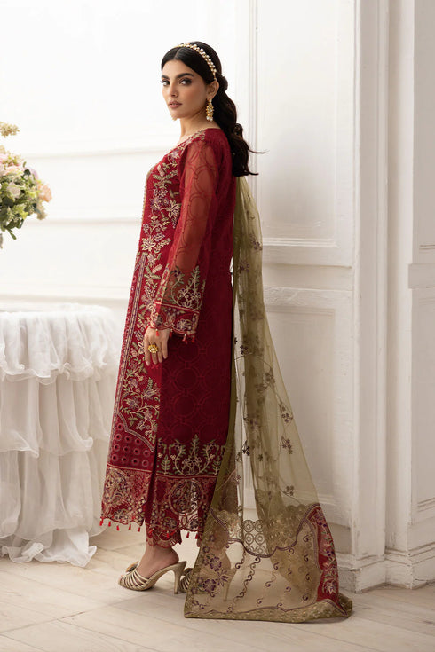 Ramsha Embroidered Organza Suit P-204