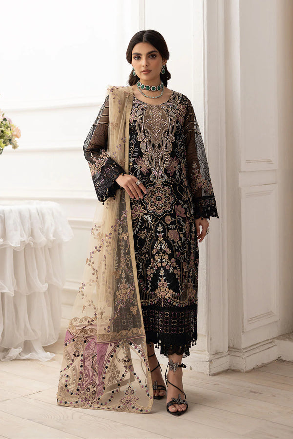Ramsha Embroidered Organza Suit P-206