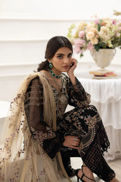 Ramsha Embroidered Organza Suit P-206