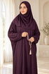 Women’s Muslim Prayer Dress Set with Hijab and Prayer Beads