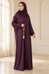 Women’s Muslim Prayer Dress Set with Hijab and Prayer Beads