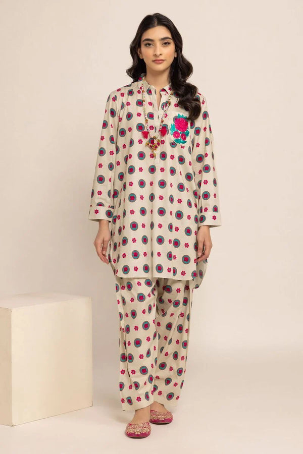 Khaadi Printed Cotton 2 Piece Suit EET24385