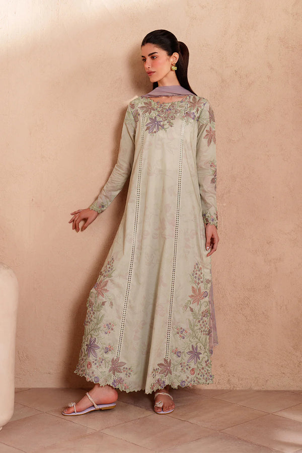 Iznik Embroidered Lawn suit EL-09
