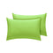 Easy-Care Non-Iron Percale Green Pillow Cases | Divine Textiles (Pair of 2)