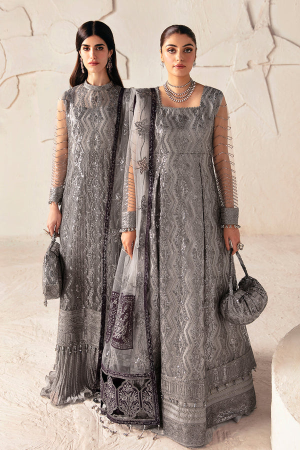 Alizeh Embroidered Net 3 Piece Suit ZOHAL- V17D07
