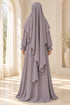 Yaqeen Women’s Abaya and Diamond-Cut Khimar Two-Piece Prayer Set