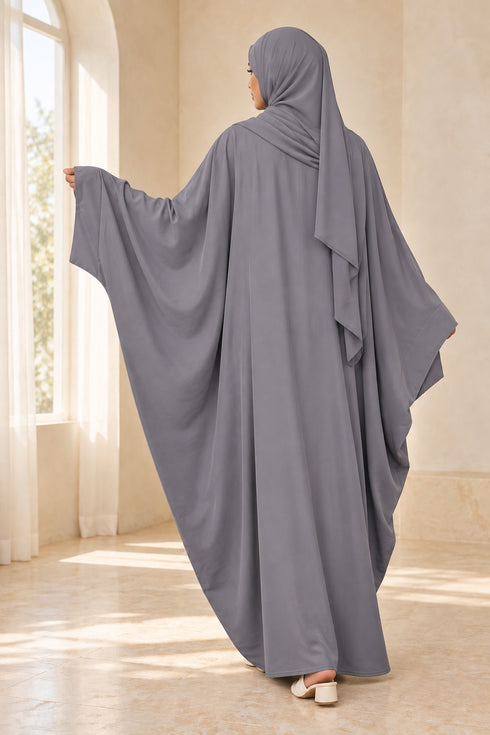 Odizli Women’s Muslim Prayer Dress with Long Batwing Sleeves